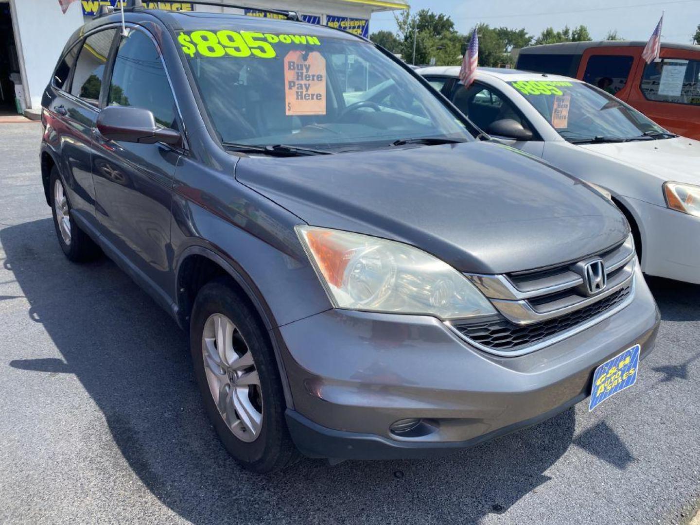 2010 GRAY HONDA CR-V EXL (5J6RE4H70AL) with an 2.4L engine, Automatic transmission, located at 930 E Little Creek Road, Norfolk, VA, 23518, (757) 588-0420, 36.915051, -76.244408 - Photo#0