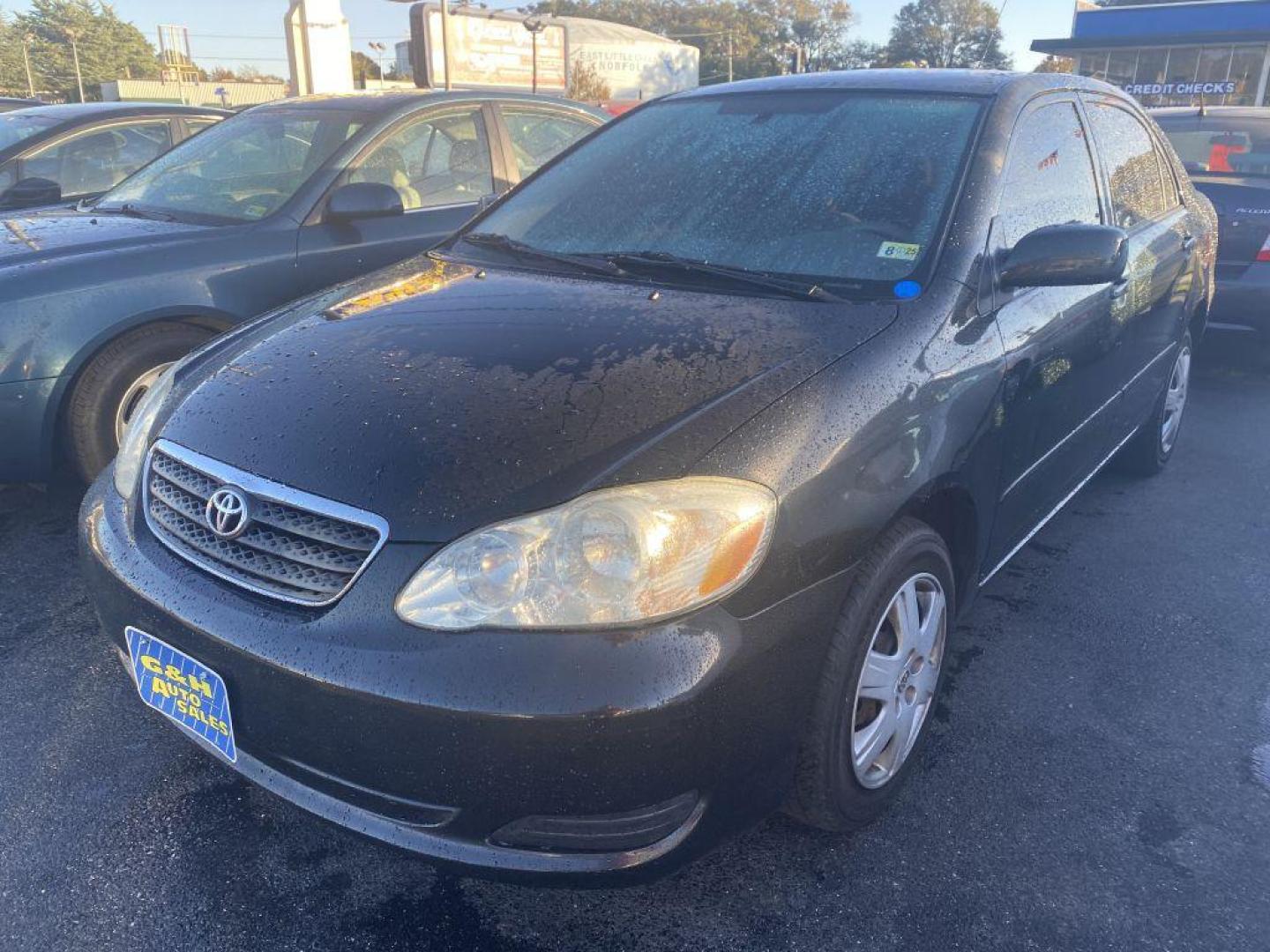 2007 BLACK TOYOTA COROLLA CE (2T1BR30E77C) with an 1.8L engine, Automatic transmission, located at 930 E Little Creek Road, Norfolk, VA, 23518, (757) 588-0420, 36.915051, -76.244408 - Photo#0