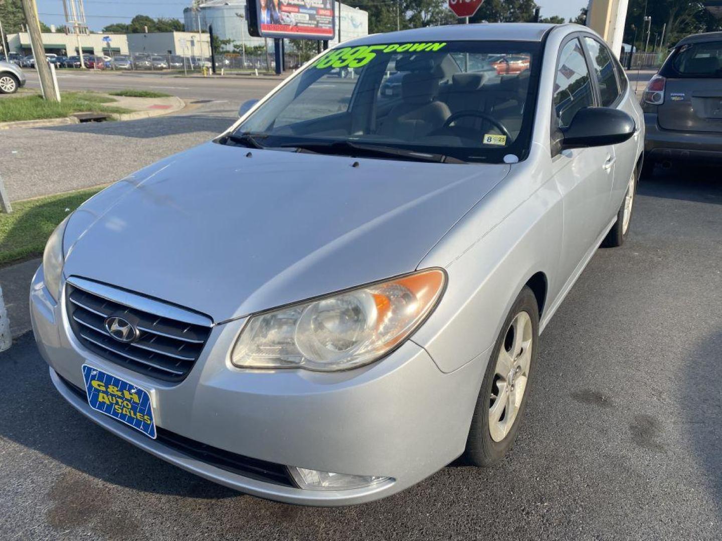 2007 GRAY HYUNDAI ELANTRA GLS (KMHDU46D67U) with an 2.0L engine, Automatic transmission, located at 930 E Little Creek Road, Norfolk, VA, 23518, (757) 588-0420, 36.915051, -76.244408 - Photo#0