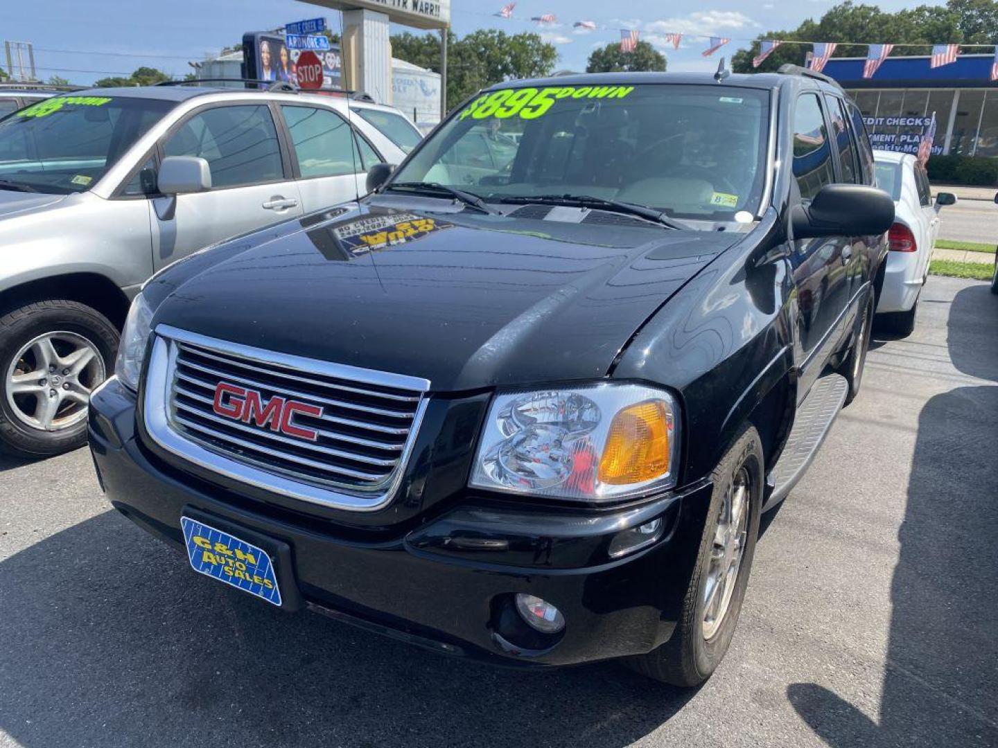 2008 BLACK GMC ENVOY (1GKDT13S582) with an 4.2L engine, Automatic transmission, located at 930 E Little Creek Road, Norfolk, VA, 23518, (757) 588-0420, 36.915051, -76.244408 - Photo#0