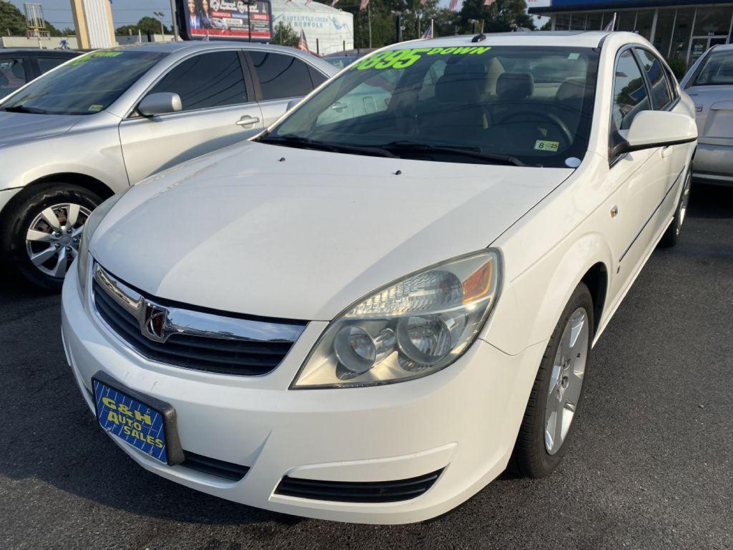 2007 WHITE SATURN AURA XE (1G8ZS57N67F) with an 3.5L engine, Automatic transmission, located at 930 E Little Creek Road, Norfolk, VA, 23518, (757) 588-0420, 36.915051, -76.244408 - Photo#0