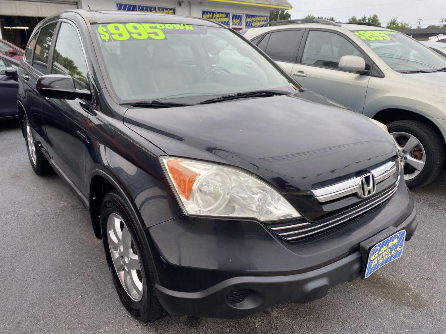 2008 BLACK HONDA CR-V EXL (5J6RE48788L) with an 2.4L engine, Automatic transmission, located at 930 E Little Creek Road, Norfolk, VA, 23518, (757) 588-0420, 36.915051, -76.244408 - Photo#0