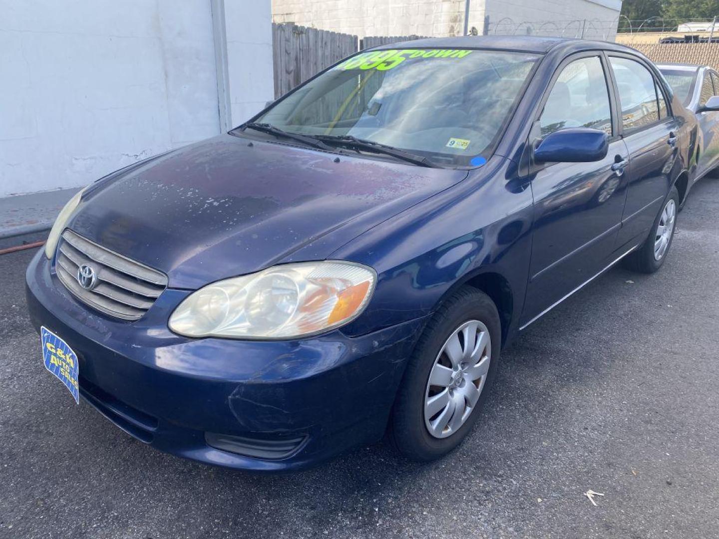 2004 BLUE TOYOTA COROLLA CE (2T1BR32E74C) with an 1.8L engine, Automatic transmission, located at 930 E Little Creek Road, Norfolk, VA, 23518, (757) 588-0420, 36.915051, -76.244408 - Photo#0