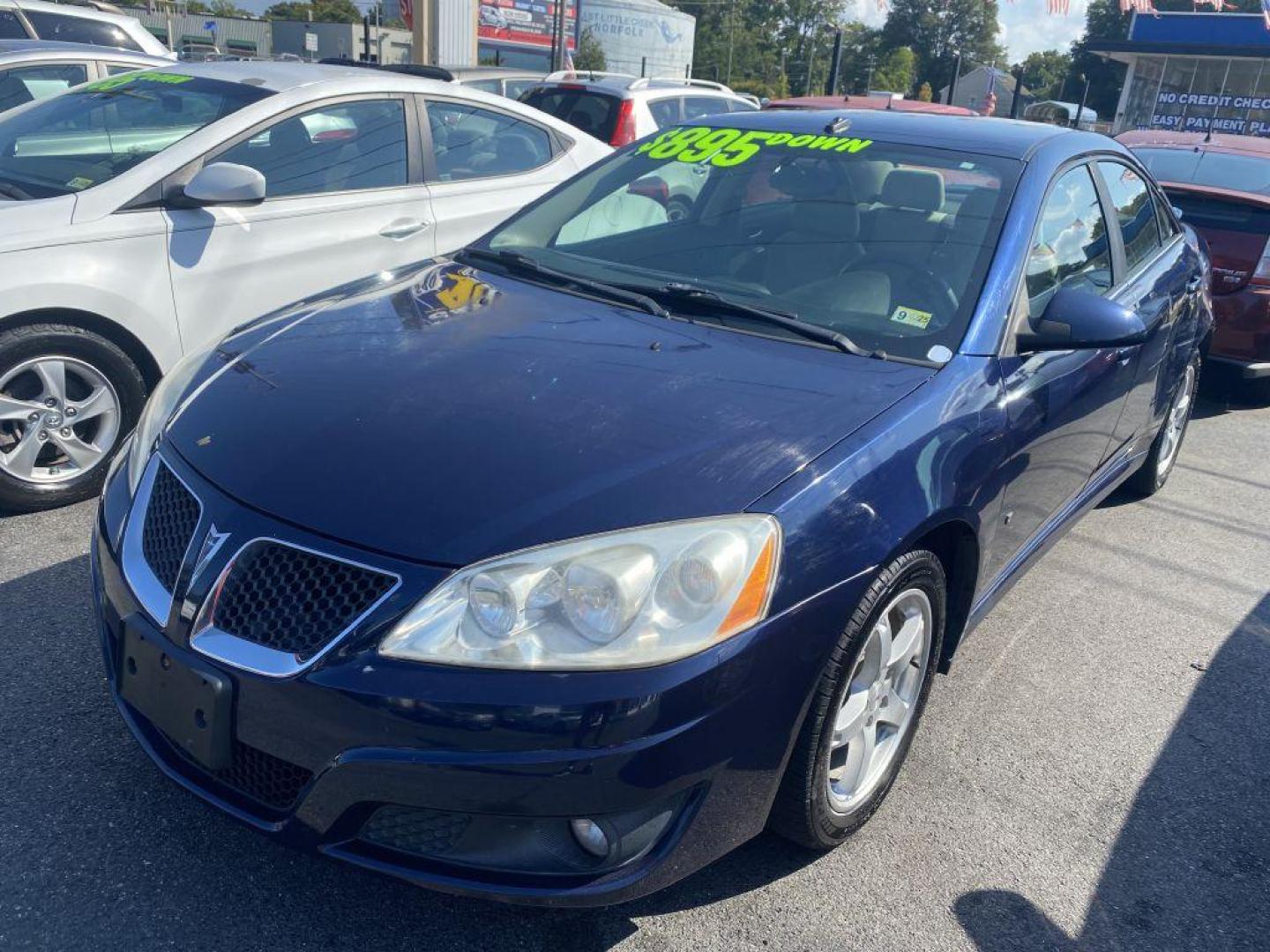 2009 BLUE PONTIAC G6 (1G2ZJ57K294) with an 3.5L engine, Automatic transmission, located at 930 E Little Creek Road, Norfolk, VA, 23518, (757) 588-0420, 36.915051, -76.244408 - Photo#0