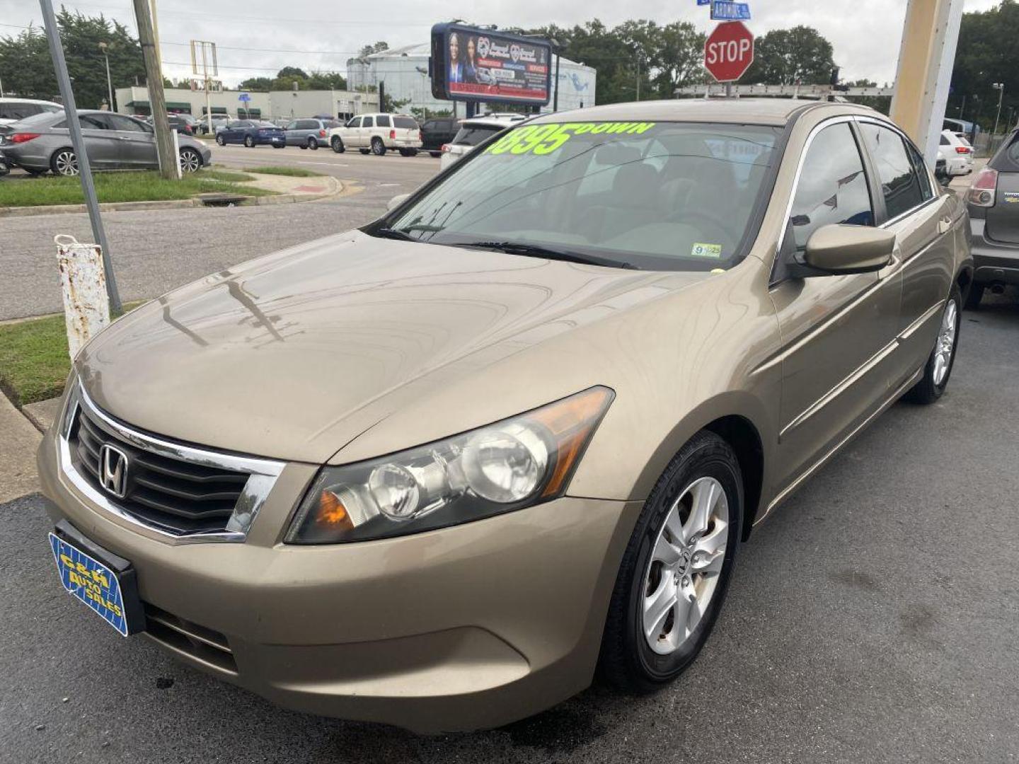 2009 GOLD HONDA ACCORD LXP (1HGCP26459A) with an 2.4L engine, Automatic transmission, located at 930 E Little Creek Road, Norfolk, VA, 23518, (757) 588-0420, 36.915051, -76.244408 - Photo#0