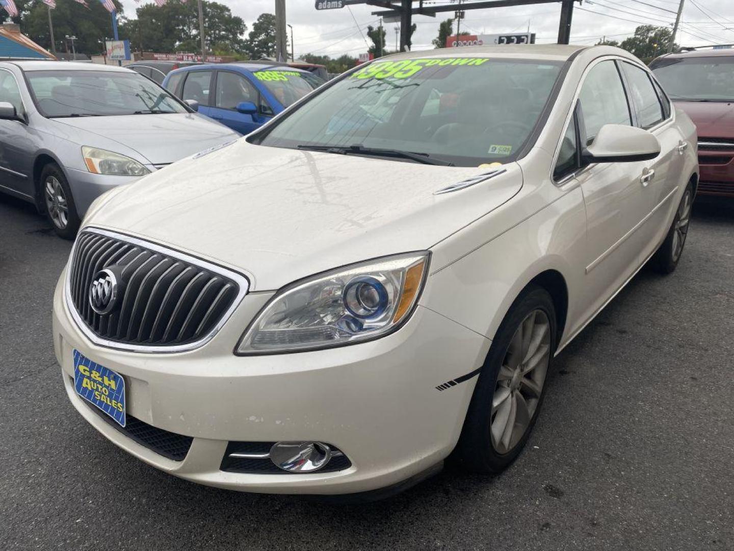 2012 WHITE BUICK VERANO (1G4PS5SK0C4) with an 2.4L engine, Automatic transmission, located at 930 E Little Creek Road, Norfolk, VA, 23518, (757) 588-0420, 36.915051, -76.244408 - Photo#0