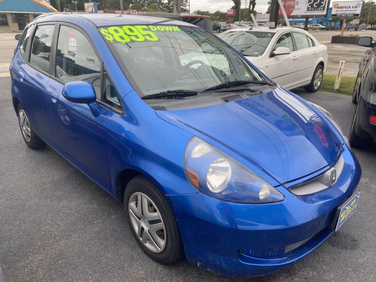 2007 BLUE HONDA FIT (JHMGD38467S) with an 1.5L engine, Automatic transmission, located at 930 E Little Creek Road, Norfolk, VA, 23518, (757) 588-0420, 36.915051, -76.244408 - Photo#0