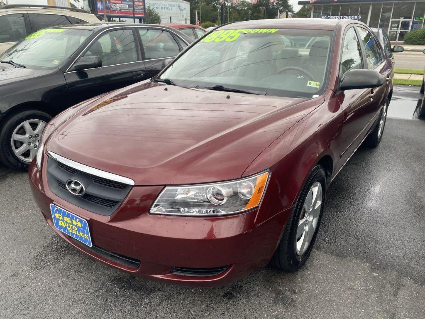 2007 BURG HYUNDAI SONATA GLS (5NPET46CX7H) with an 2.4L engine, Automatic transmission, located at 930 E Little Creek Road, Norfolk, VA, 23518, (757) 588-0420, 36.915051, -76.244408 - Photo#0