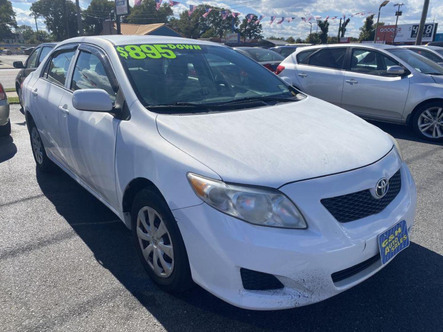 2010 WHITE TOYOTA COROLLA BASE (2T1BU4EE2AC) with an 1.8L engine, Automatic transmission, located at 930 E Little Creek Road, Norfolk, VA, 23518, (757) 588-0420, 36.915051, -76.244408 - Photo#0