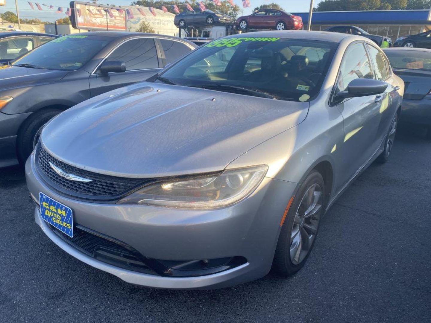 2015 GRAY CHRYSLER 200 S (1C3CCCBBXFN) with an 2.4L engine, Automatic transmission, located at 930 E Little Creek Road, Norfolk, VA, 23518, (757) 588-0420, 36.915051, -76.244408 - Photo#0