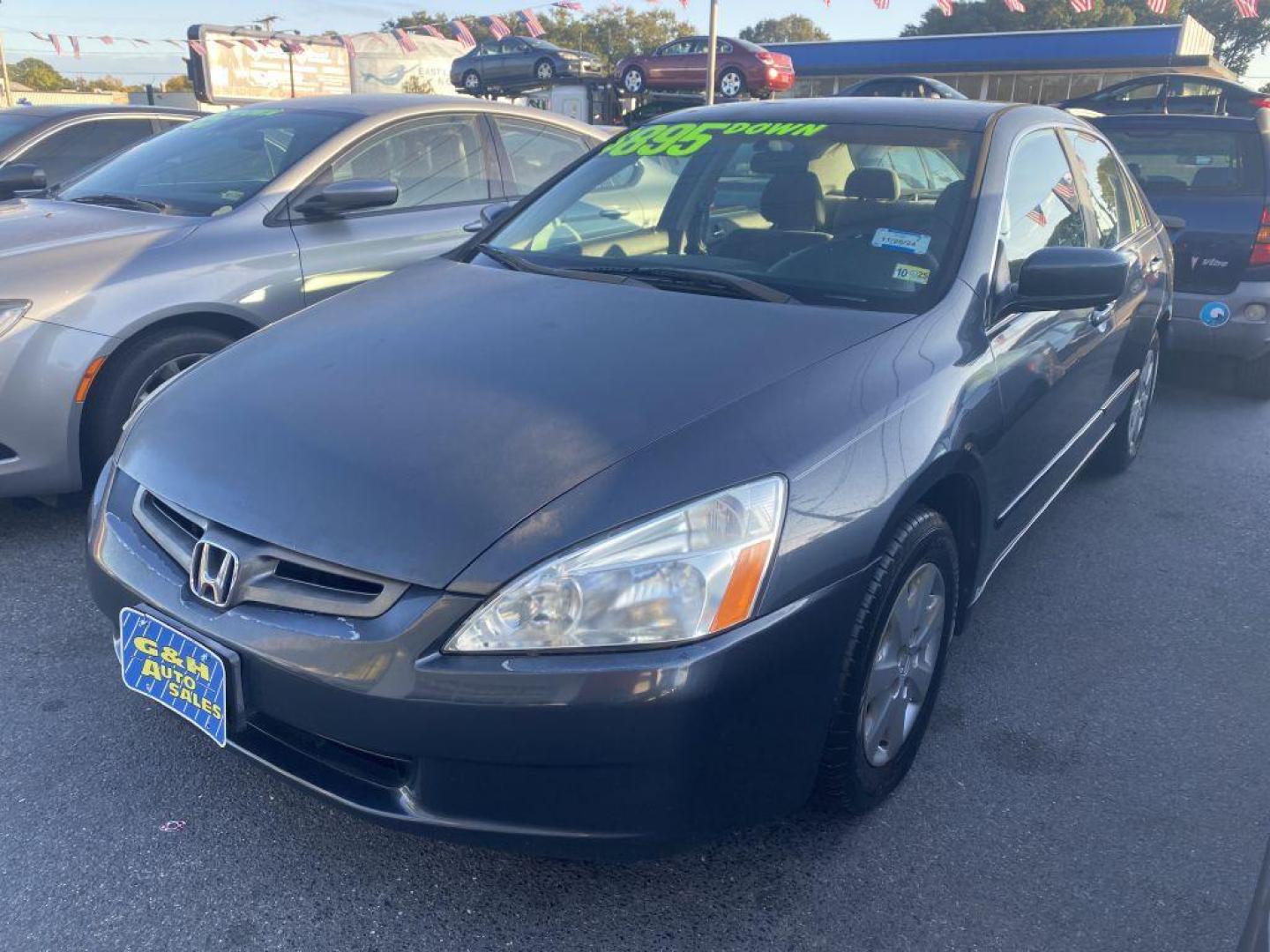 2003 GRAY HONDA ACCORD LX (1HGCM56333A) with an 2.4L engine, Automatic transmission, located at 930 E Little Creek Road, Norfolk, VA, 23518, (757) 588-0420, 36.915051, -76.244408 - Photo#0