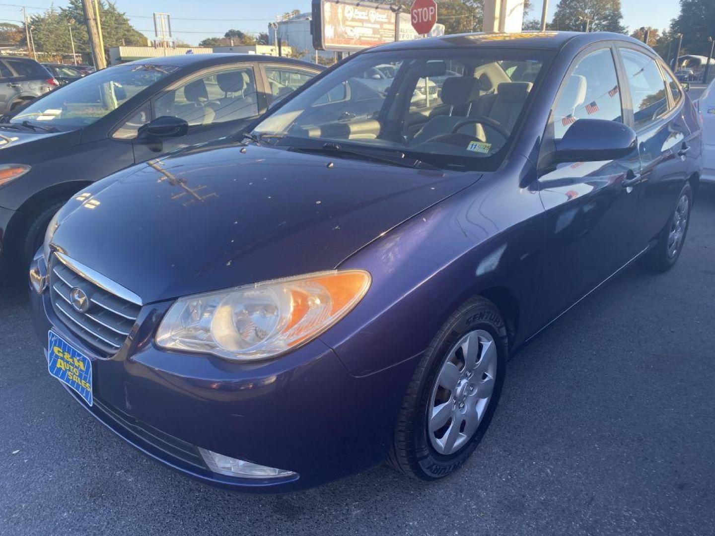 2009 BLUE HYUNDAI ELANTRA GLS (KMHDU46D09U) with an 2.0L engine, Automatic transmission, located at 930 E Little Creek Road, Norfolk, VA, 23518, (757) 588-0420, 36.915051, -76.244408 - Photo#0