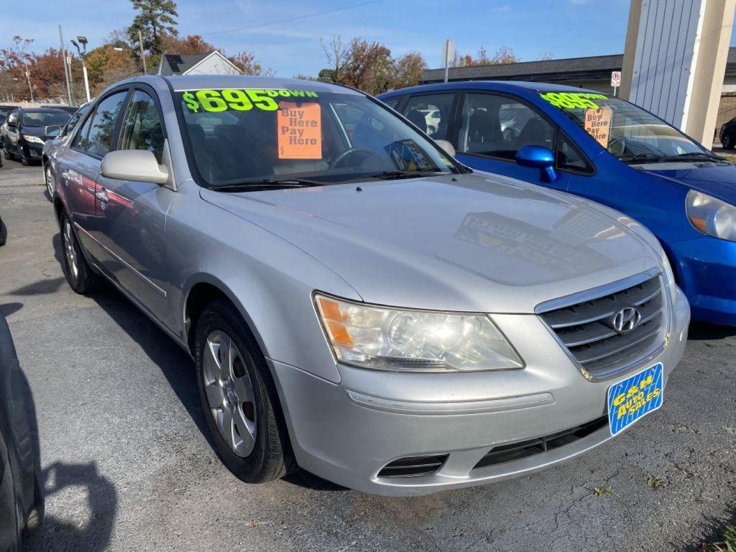 2009 SILVER HYUNDAI SONATA GLS (5NPET46C89H) with an 2.4L engine, Automatic transmission, located at 930 E Little Creek Road, Norfolk, VA, 23518, (757) 588-0420, 36.915051, -76.244408 - Photo#0