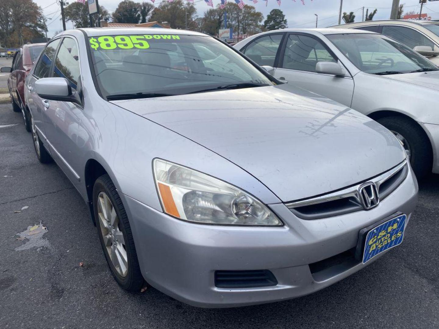 2007 SILVER HONDA ACCORD LX (1HGCM66367A) with an 3.0L engine, Automatic transmission, located at 930 E Little Creek Road, Norfolk, VA, 23518, (757) 588-0420, 36.915051, -76.244408 - Photo#0