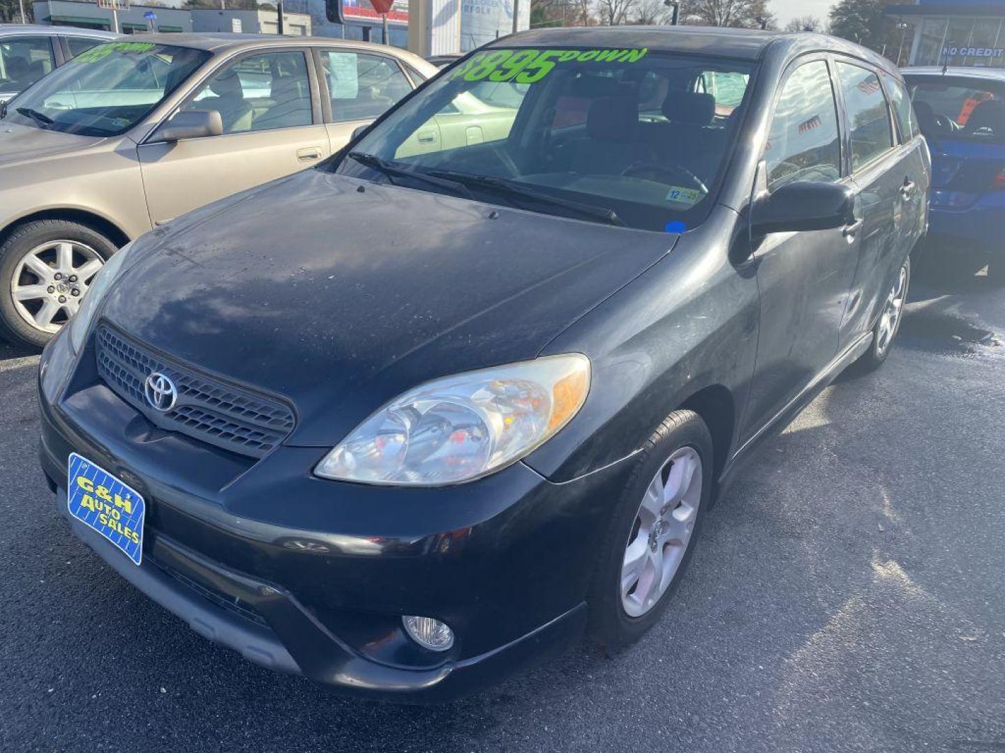 2005 BLACK TOYOTA COROLLA MATRIX XR (2T1KR30E55C) with an 1.8L engine, Automatic transmission, located at 930 E Little Creek Road, Norfolk, VA, 23518, (757) 588-0420, 36.915051, -76.244408 - Photo#0