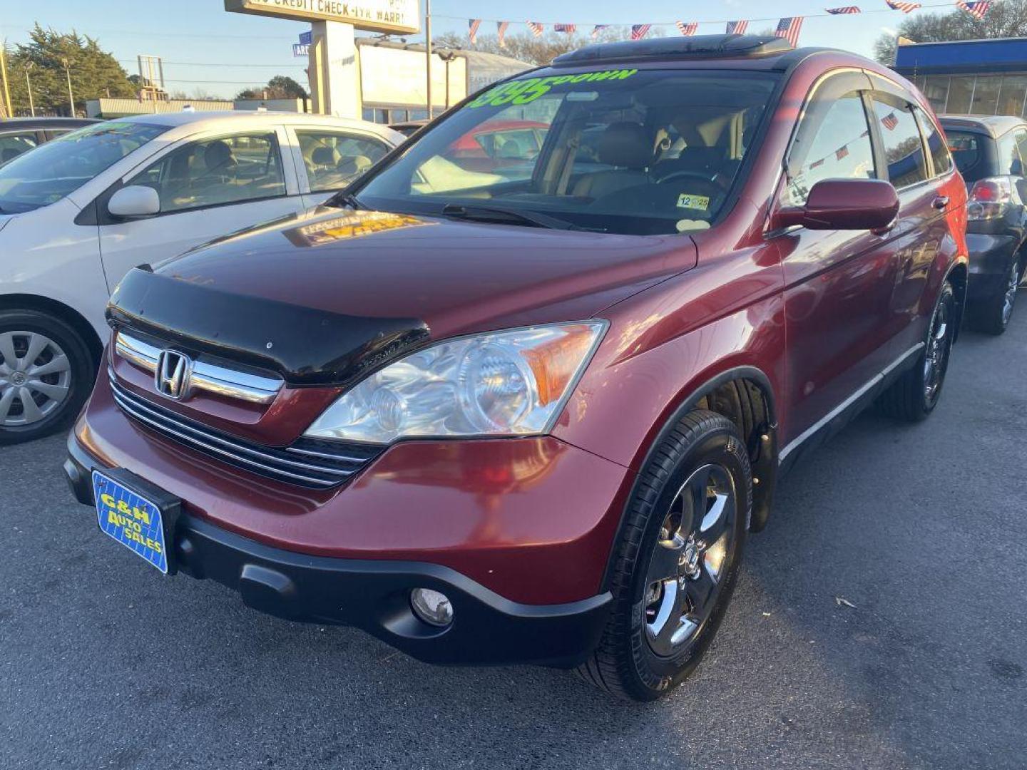 2009 RED HONDA CR-V EXL (5J6RE38729L) with an 2.4L engine, Automatic transmission, located at 930 E Little Creek Road, Norfolk, VA, 23518, (757) 588-0420, 36.915051, -76.244408 - Photo#0