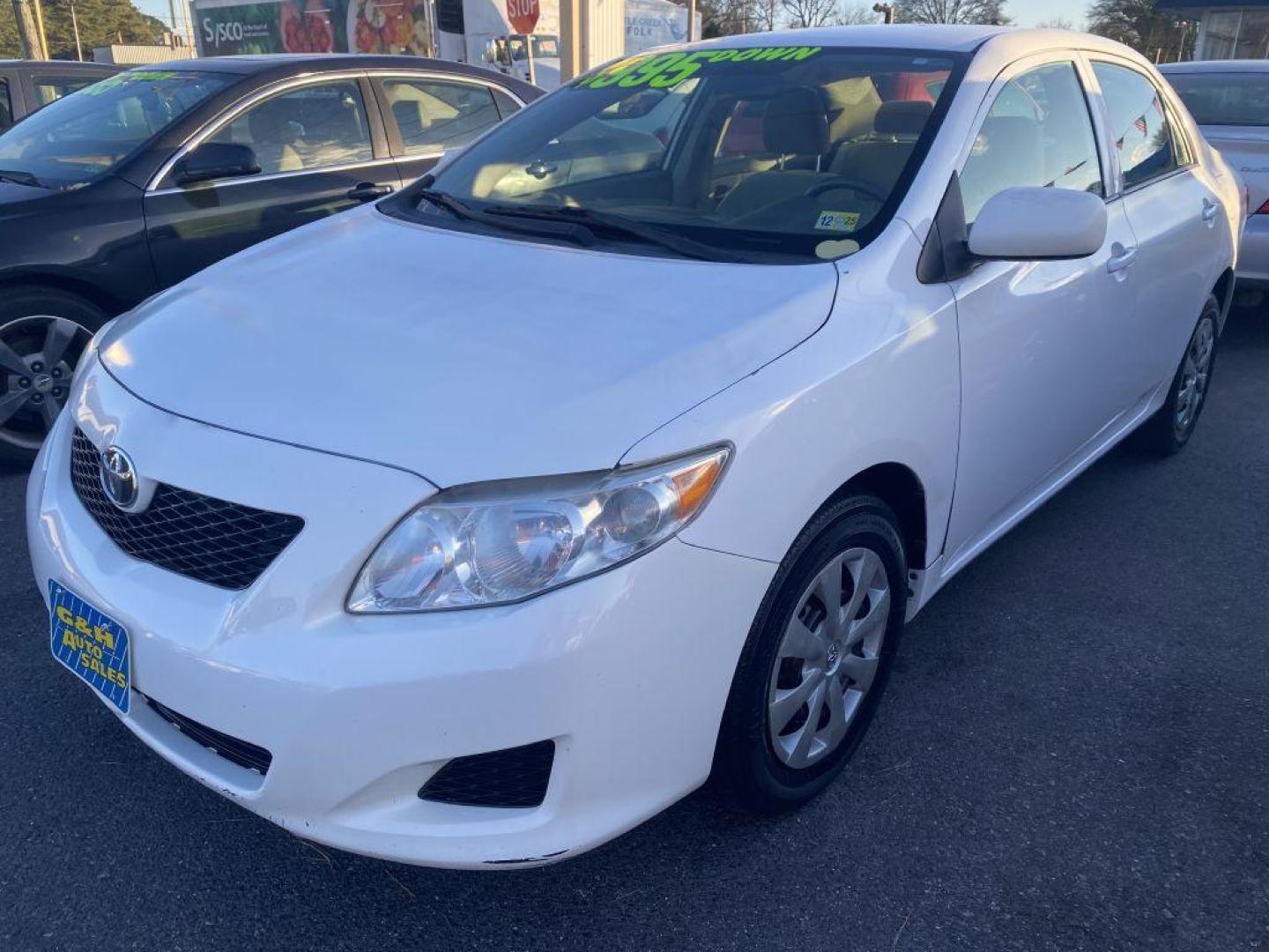 2010 WHITE TOYOTA COROLLA BASE (JTDBU4EE6AJ) with an 1.8L engine, Automatic transmission, located at 930 E Little Creek Road, Norfolk, VA, 23518, (757) 588-0420, 36.915051, -76.244408 - Photo#0