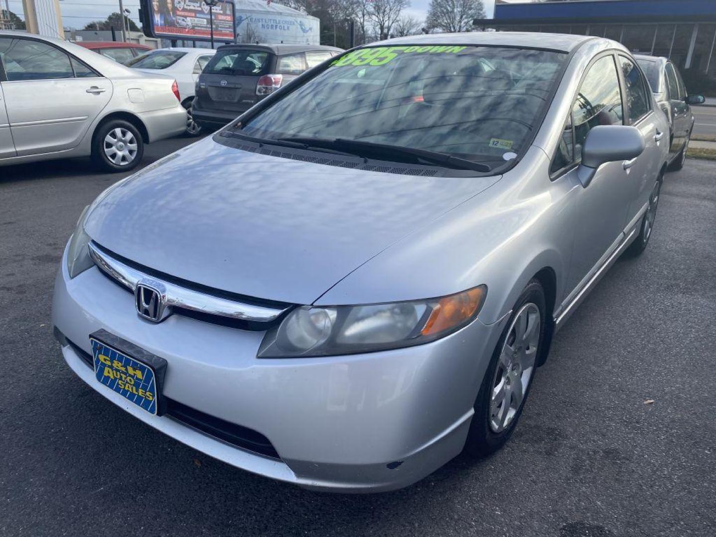 2006 SILVER HONDA CIVIC LX (1HGFA16526L) with an 1.8L engine, Automatic transmission, located at 930 E Little Creek Road, Norfolk, VA, 23518, (757) 588-0420, 36.915051, -76.244408 - Photo#0