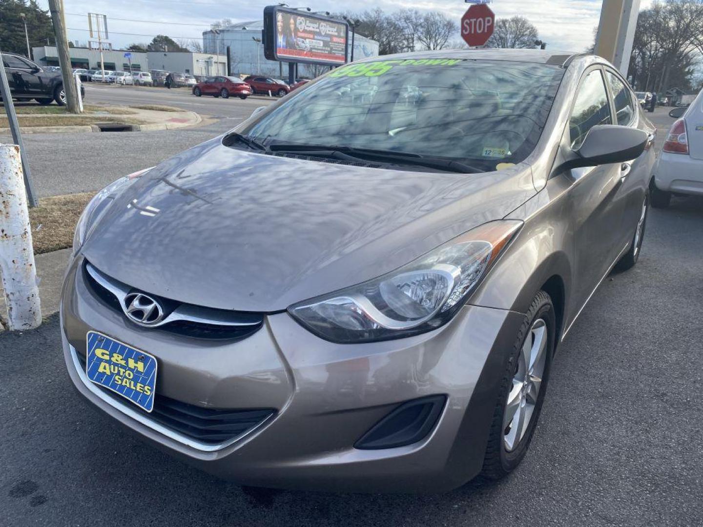 2011 TAN HYUNDAI ELANTRA GLS (5NPDH4AE2BH) with an 1.8L engine, Automatic transmission, located at 930 E Little Creek Road, Norfolk, VA, 23518, (757) 588-0420, 36.915051, -76.244408 - -NO CREDIT CHECK -2YR ENGINE and TRANSMISSION WARRANTY -$495-$895 DOWN - Photo#0