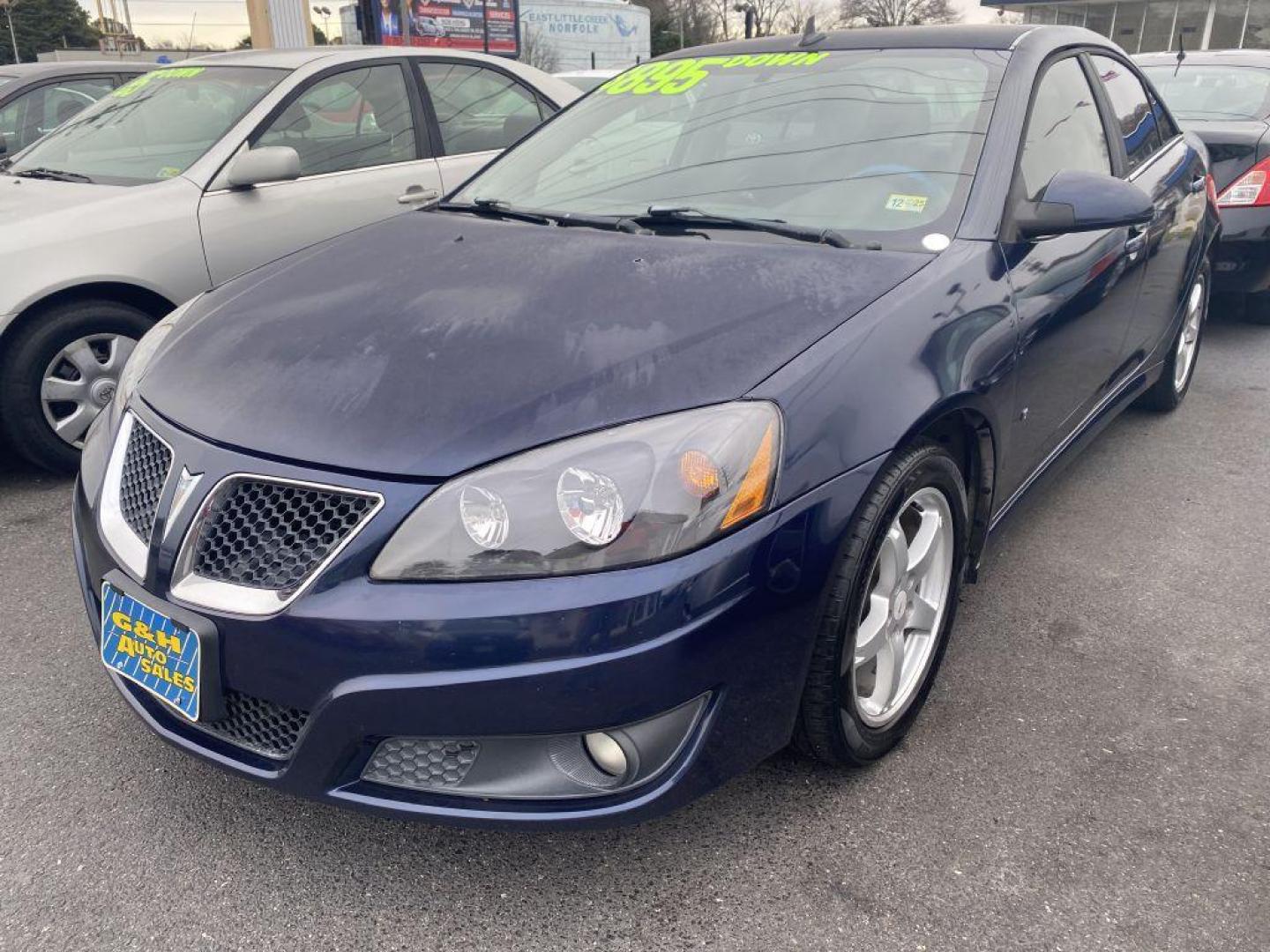 2009 BLUE PONTIAC G6 (1G2ZJ57K294) with an 3.5L engine, Automatic transmission, located at 930 E Little Creek Road, Norfolk, VA, 23518, (757) 588-0420, 36.915051, -76.244408 - Photo#0