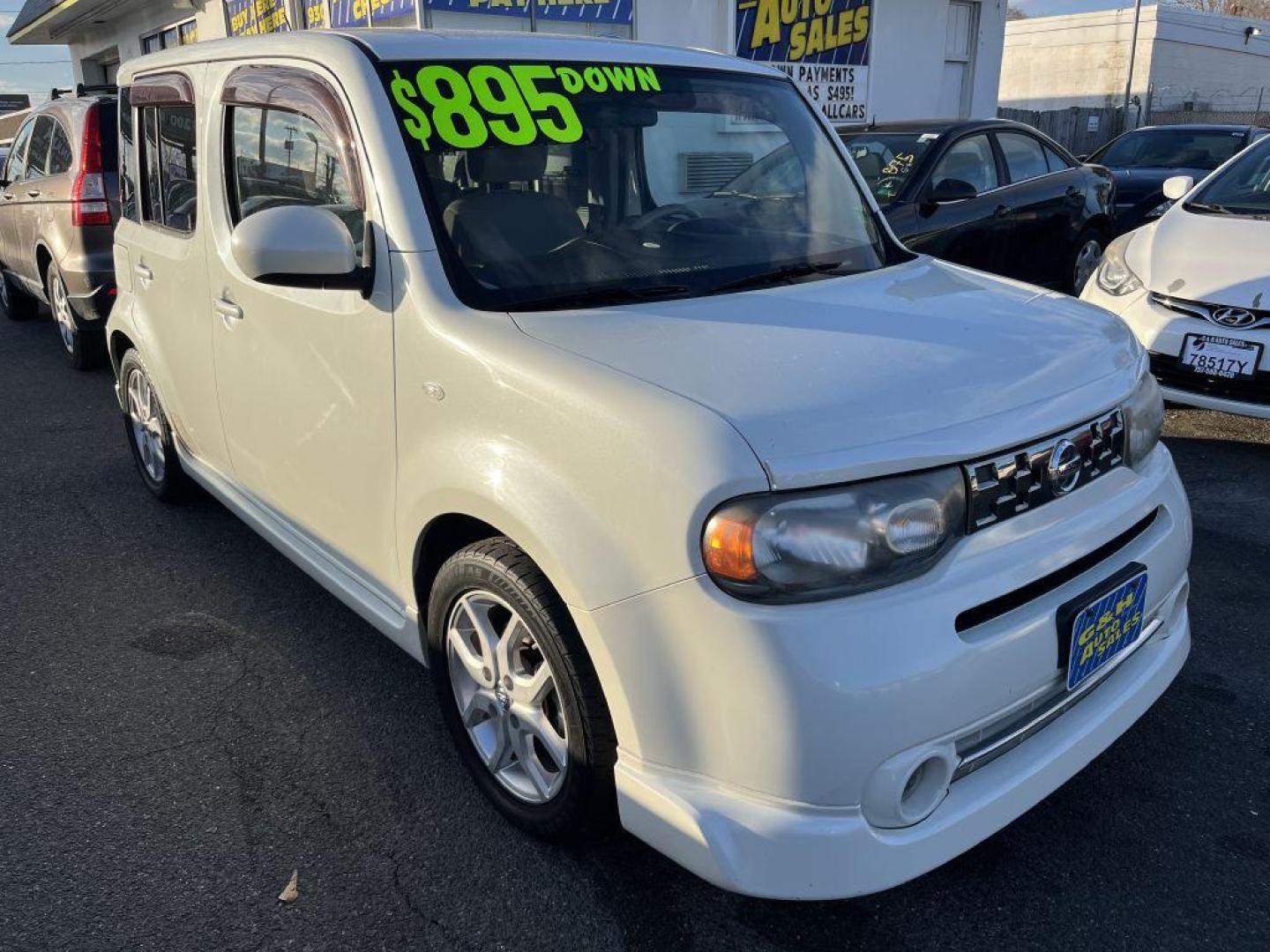 2009 WHITE NISSAN CUBE BASE (JN8AZ28R39T) with an 1.8L engine, Continuously Variable transmission, located at 930 E Little Creek Road, Norfolk, VA, 23518, (757) 588-0420, 36.915051, -76.244408 - Photo#0