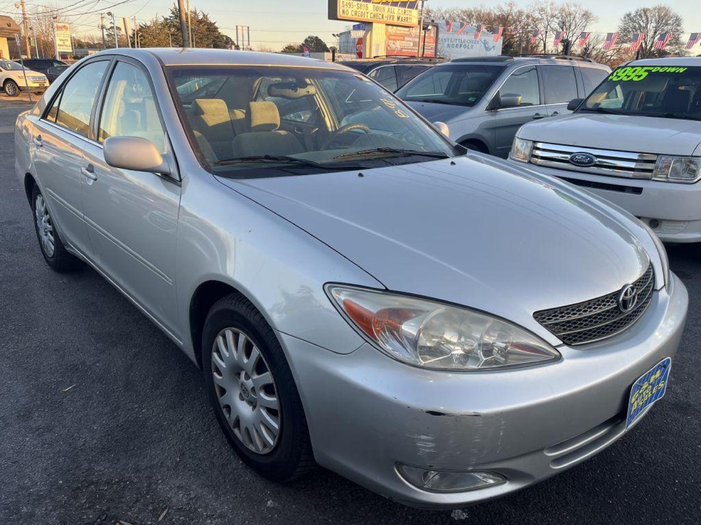 2003 SILVER TOYOTA CAMRY LE (4T1BE30K53U) with an 2.4L engine, Automatic transmission, located at 930 E Little Creek Road, Norfolk, VA, 23518, (757) 588-0420, 36.915051, -76.244408 - Photo#0